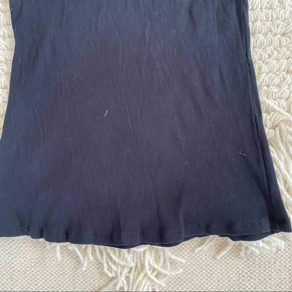 HANRO black ribbed scoopneck tank top M - Picture 4 of 10